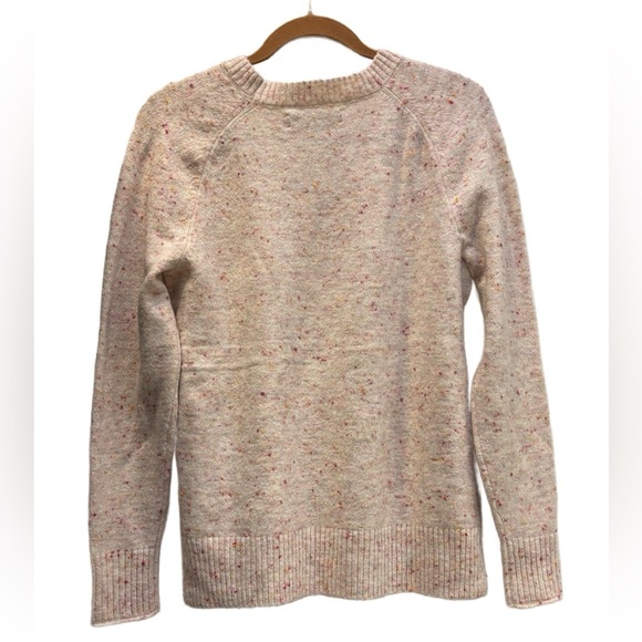 LOFT “Sweater Weather” Speckled Knit Pullover in light pink, XS 🩷 - Picture 3 of 8